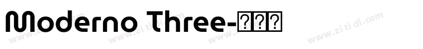 Moderno Three字体转换